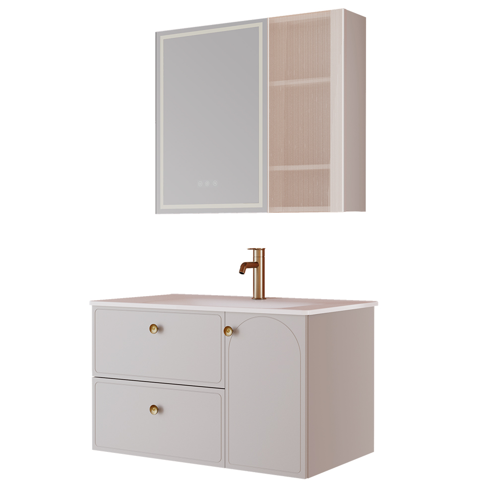 BC6301-090陶瓷盆款 生態實木浴室柜