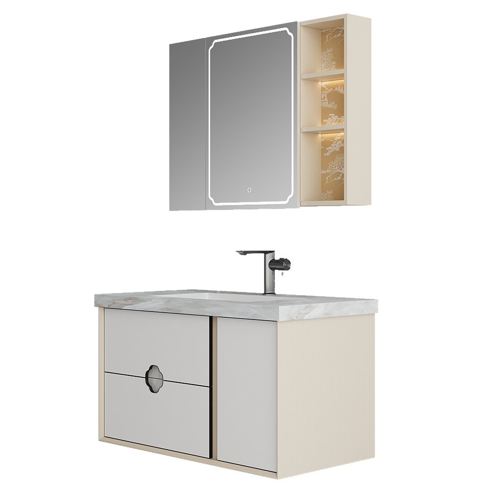 BC6303-100巖板款 生態(tài)實木浴室柜